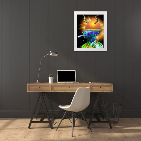 In Living Color White Modern Wood Framed Art Print by Burney, Yvonne Coleman
