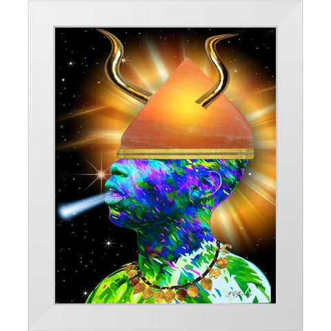 In Living Color White Modern Wood Framed Art Print by Burney, Yvonne Coleman