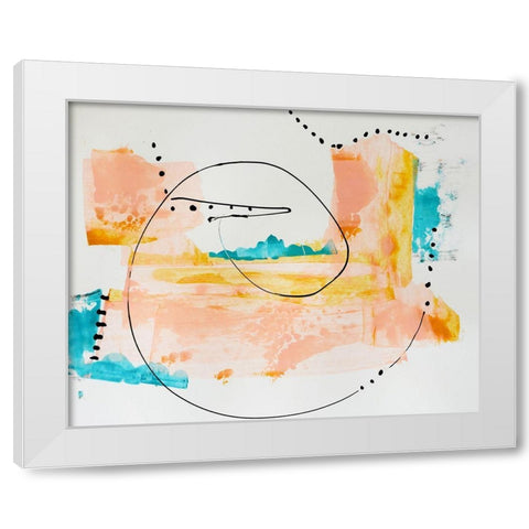 Board Walk Blush White Modern Wood Framed Art Print by Burney, Yvonne Coleman