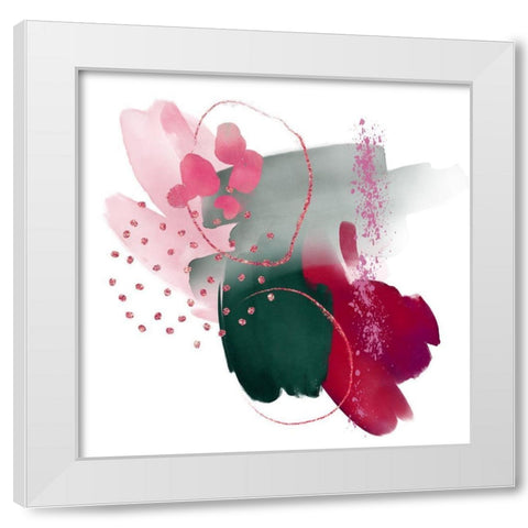 Pedals of Love White Modern Wood Framed Art Print by Burney, Yvonne Coleman