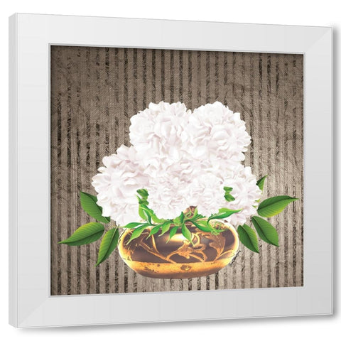 Providence Botanical White Modern Wood Framed Art Print by Burney, Yvonne Coleman