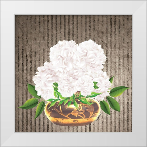 Providence Botanical White Modern Wood Framed Art Print by Burney, Yvonne Coleman