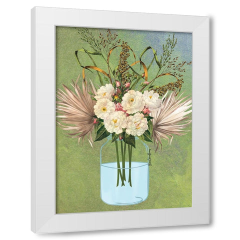 Still Life White Modern Wood Framed Art Print by Burney, Yvonne Coleman