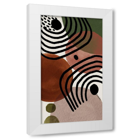 Soul Searcher II White Modern Wood Framed Art Print by Burney, Yvonne Coleman