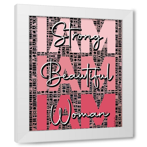 I Am White Modern Wood Framed Art Print by Burney, Yvonne Coleman