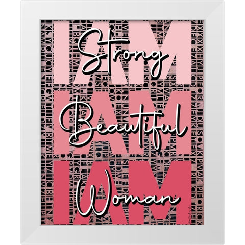 I Am White Modern Wood Framed Art Print by Burney, Yvonne Coleman