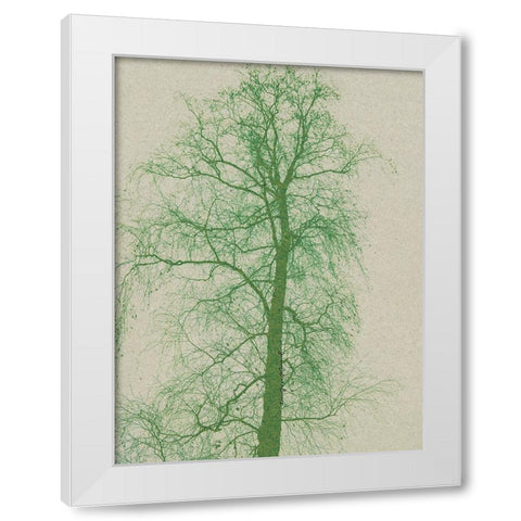 Forest Vibes White Modern Wood Framed Art Print by Burney, Yvonne Coleman