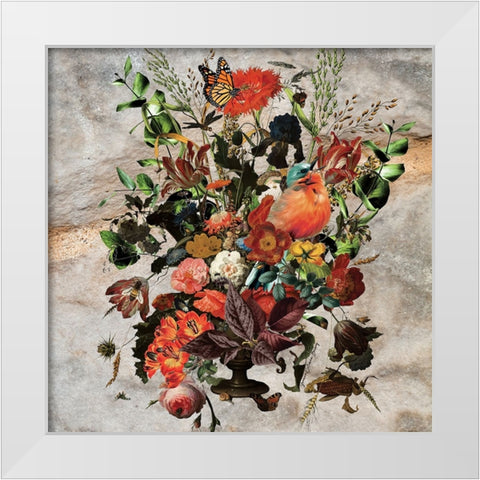 Gathering Place White Modern Wood Framed Art Print by Burney, Yvonne Coleman