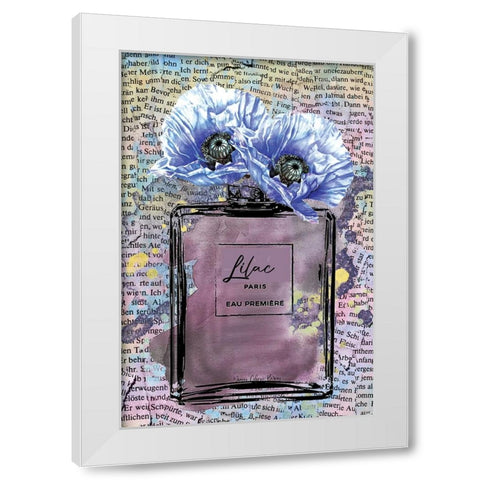 Lilac White Modern Wood Framed Art Print by Burney, Yvonne Coleman