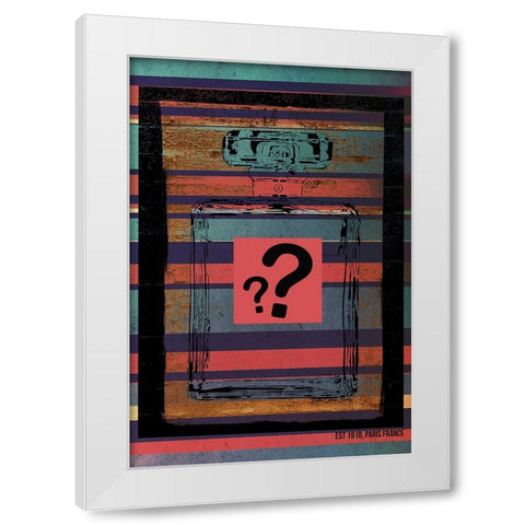 Perfume White Modern Wood Framed Art Print by Burney, Yvonne Coleman