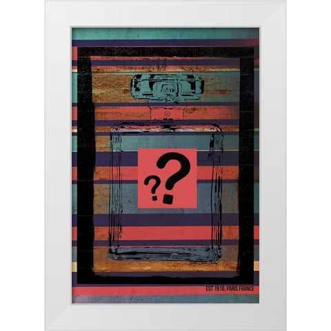 Perfume White Modern Wood Framed Art Print by Burney, Yvonne Coleman