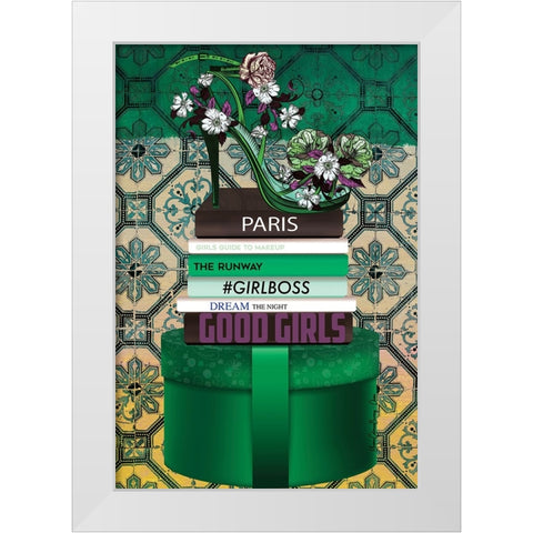 Good Girls White Modern Wood Framed Art Print by Burney, Yvonne Coleman