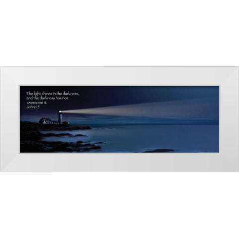 Night Watch White Modern Wood Framed Art Print by Yellow Cafe