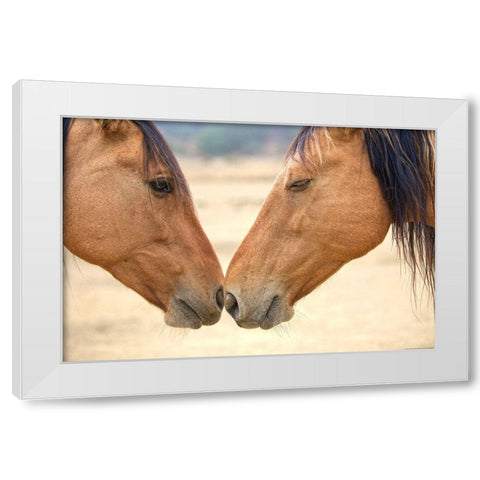 Best Friends White Modern Wood Framed Art Print by Yellow Cafe