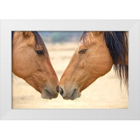 Best Friends White Modern Wood Framed Art Print by Yellow Cafe