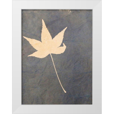 Blue I White Modern Wood Framed Art Print by Yellow Cafe
