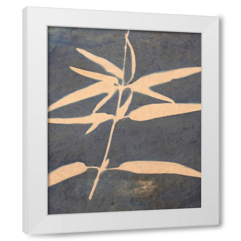 Blue XIII White Modern Wood Framed Art Print by Yellow Cafe