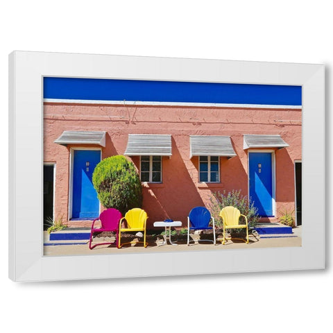 Curb Appeal White Modern Wood Framed Art Print by Yellow Cafe