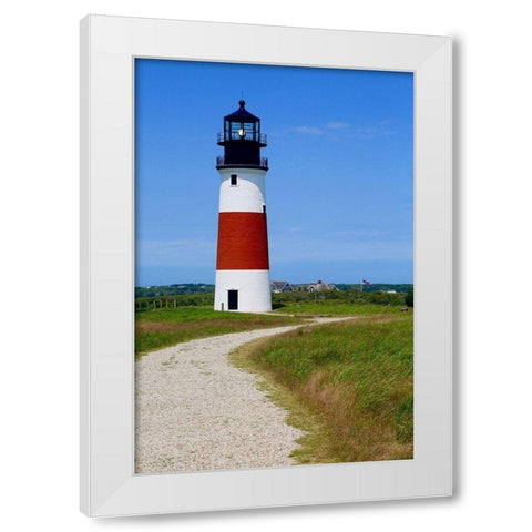Lighthouse VIII White Modern Wood Framed Art Print by Yellow Cafe