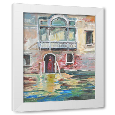 Venice White Modern Wood Framed Art Print by Yellow Cafe