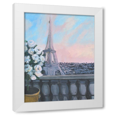 From the Window White Modern Wood Framed Art Print by Yellow Cafe