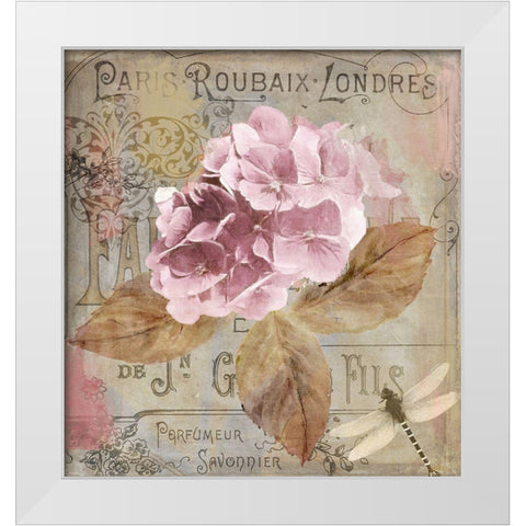 Jardin Rouge II White Modern Wood Framed Art Print by Sommers, Mindy