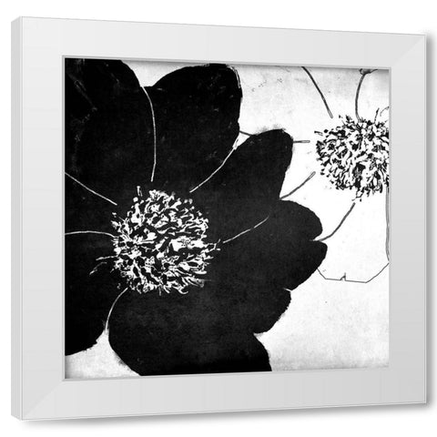 Peony Party White Modern Wood Framed Art Print by Sommers, Mindy