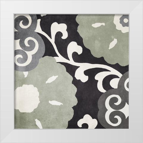 Organica II White Modern Wood Framed Art Print by Sommers, Mindy