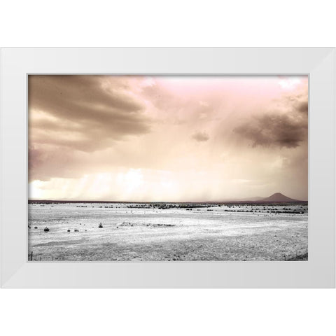 Ginger Twilight White Modern Wood Framed Art Print by Sommers, Mindy