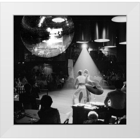 Disco White Modern Wood Framed Art Print by Sommers, Mindy