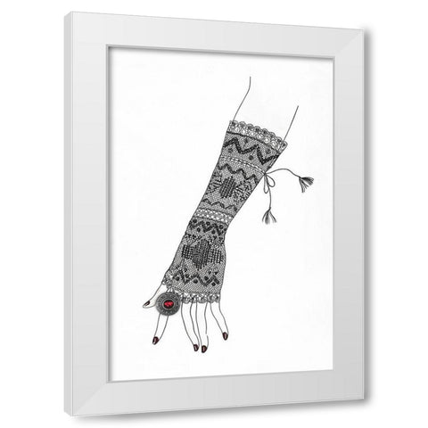 Glowup  White Modern Wood Framed Art Print by Sommers, Mindy