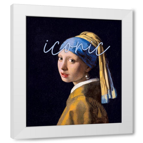 Iconic White Modern Wood Framed Art Print by Sommers, Mindy