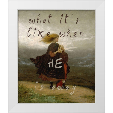 What Its Like White Modern Wood Framed Art Print by Sommers, Mindy