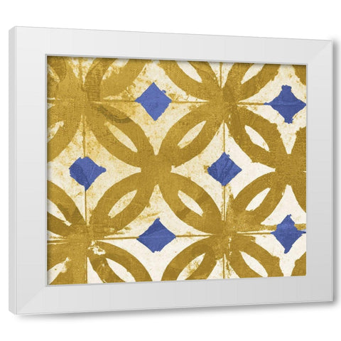 Abigail Geometric White Modern Wood Framed Art Print by Sommers, Mindy