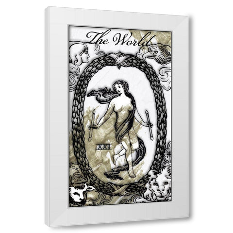 The World White Modern Wood Framed Art Print by Sommers, Mindy