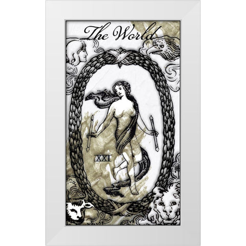 The World White Modern Wood Framed Art Print by Sommers, Mindy