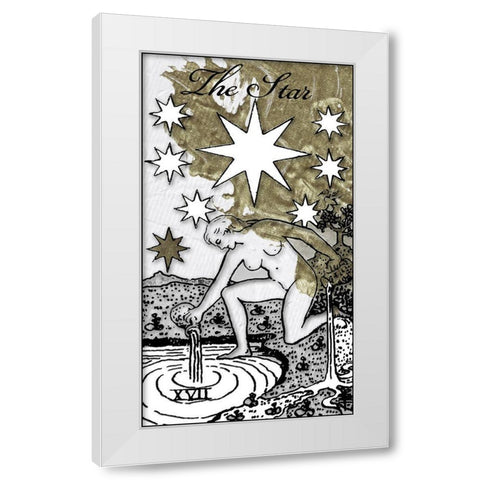 The Star White Modern Wood Framed Art Print by Sommers, Mindy