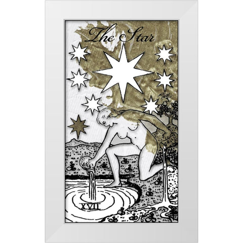The Star White Modern Wood Framed Art Print by Sommers, Mindy