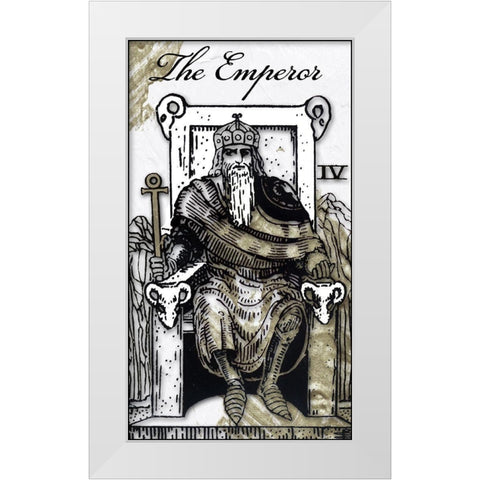 The Emperor White Modern Wood Framed Art Print by Sommers, Mindy