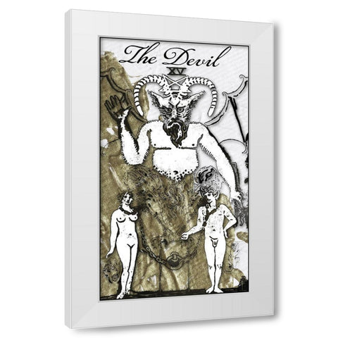 The Devil White Modern Wood Framed Art Print by Sommers, Mindy