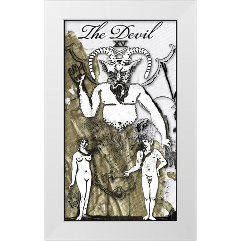 The Devil White Modern Wood Framed Art Print by Sommers, Mindy