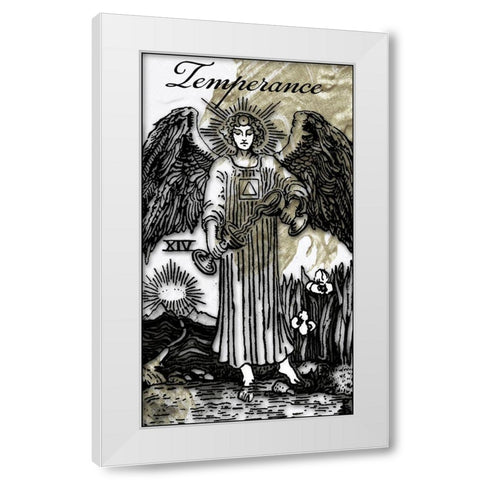 Temperance White Modern Wood Framed Art Print by Sommers, Mindy