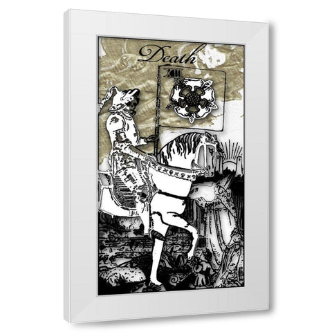 Death White Modern Wood Framed Art Print by Sommers, Mindy