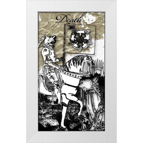 Death White Modern Wood Framed Art Print by Sommers, Mindy