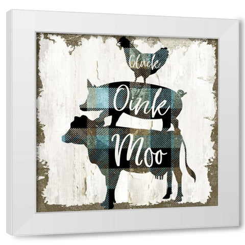 Farm Stack White Modern Wood Framed Art Print by Sommers, Mindy