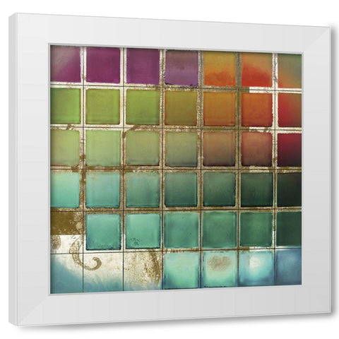 Color Chart White Modern Wood Framed Art Print by Sommers, Mindy