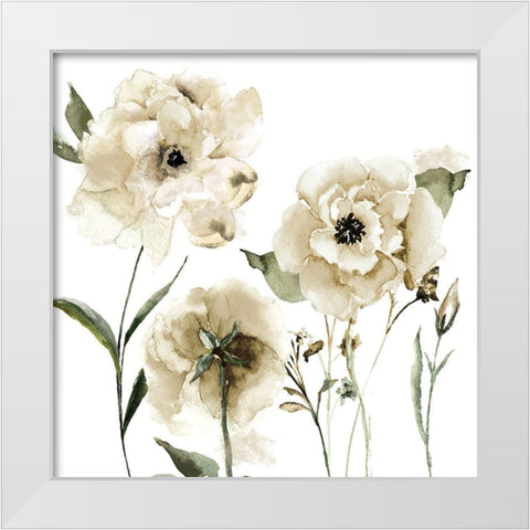 Brittany II White Modern Wood Framed Art Print by Sommers, Mindy