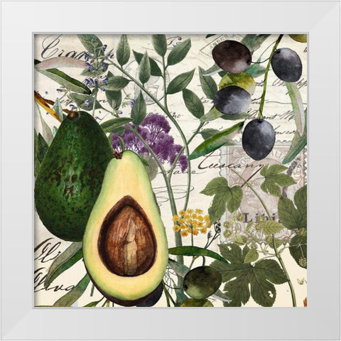 Taormina I White Modern Wood Framed Art Print by Sommers, Mindy