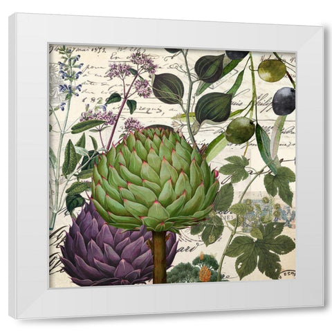 Taormina II White Modern Wood Framed Art Print by Sommers, Mindy