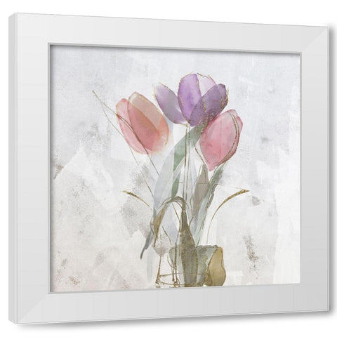 Pillow Talk I White Modern Wood Framed Art Print by Sommers, Mindy